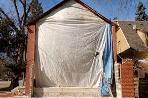 Residential Demolition In-progress - Winnipeg Demolition - Home Demolition - Garage Demolition - Kloos Hauling & Demolition